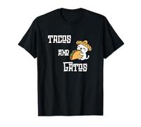 Tacos et Gatos Sombrero, Mignon Chat, Amateur de gastronomie Mexicaine T-Shirt