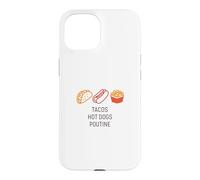 Tacos Hot Dogs Poutine Stadium Food USA Canada Mexique Snack Coque pour iPhone 15