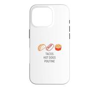 Tacos Hot Dogs Poutine Stadium Food USA Canada Mexique Snack Coque pour iPhone 16 Pro