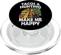 Tacos & Hunting Hunter, Amateur de Cuisine Mexicaine, Mexico Outdoors PopSockets PopGrip pour MagSafe