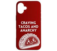 Tacos mexicains et Anarchie Taco Mexicain drôle Coque pour iPhone 16 Plus