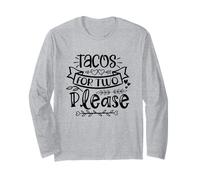 Tacos pour Deux, Please Cute Funny Mom Mother Food Manche Longue