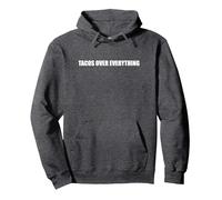 Tacos sur Tout Sweat à Capuche, Unisexe pour Adultes, Chiné Foncé, M