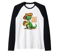 Tacosaurus Mexican Dino Trex Cinco De Mayo pour tout-petits garçons enfants Manche Raglan