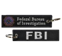 Tacro Porte-clés FBI Federal Bureau of Investigation Polyester 12 cm, Noir , Taille Unique