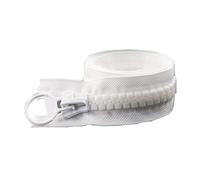 Tactfulw 20# 60-200cm Extra Large Résine Fermeture Éclair Ouverte pour Doudoune Manteau Poche Fermeture Éclair Tente Fermeture Éclair, Blanche, 90cm