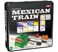 Tactic Games Jeu de dominos Mexican Train – Boîte métal, Multicolore, 30 min, Adulte