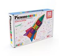 PicassoTiles Jeu de construction Rocket Booster Set PT32 – 32 pièces multicolore pour enfants