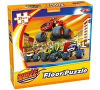 Tactic Games – Puzzle de sol Nickelodeon Blaze – 60 x 40 cm – 35 pièces – Multicolore