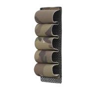 Tactical 5 Rounds 12 Gauge Shotgun Ammo Pouch Hanging Molle Hunting Gun Holder(CP)