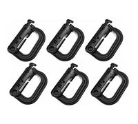 Tactical Area Grimloc Multi-Usage D-Ring Locking pour Molle Webbing Pack de 6