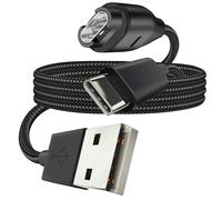 Câble de charge USB vers Garmin Fenix + USB-C Nylon tressé 1m Tactical Noir