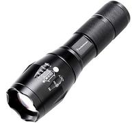 Tactical Flashlight Pocket Torch Led Super Bright 2000 Lumens Led Pocket Torch T6 Portable Flashlight Adjustable Focus Zoomable Torch With 5 Light Modes (1 Pack)