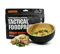 Tactical?Foodpack?Pâtes?con?épinard?et?Champignons lyophilisés végétaliens?525?kcal?110?g?|?Liste en ?5?9?min?|?Ration légère pour kits d'urgence, randonnée et extérieur