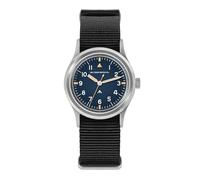 Tactical Frog Militado Montre de Terrain VH31 Japan Movt de 36 mm avec Balayage des Secondes pour Homme avec Bracelet en Nylon, étanche jusqu'à 100 m - Série ML13/ML14, Cadran Bleu / K1, ML14, Sangle