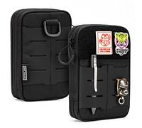 TACTICAL_GEEK Block E2.0 EDC Pochette Anti-éclaboussures en 500D Nylon Multi-Outils Poche Molle Utility Organizer pour Homme, Noir