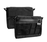 TACTICAL GEEK Block H Pochette EDC Légère, Sac Utilitaire Multifonctionnel en Nylon, Petite Pochette avec Fermeture Éclair Étanche YKK, Organisateur de Poche Polyvalent pour Port Quotidien, Noir
