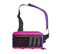 TACTICAL_GEEK Cache L3 X-pac EDC Sling Bag Poitrine, Sac bandoulière, Sac à épaule, Fermeture éclair YKK, Sac à dos d'épaule Tactique, Sangle Ambidextre de Randonnée, Violet Rose