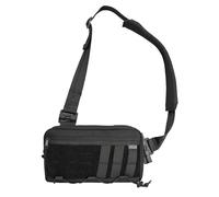 TACTICAL_GEEK Cache L3C EDC Sling Bag Poitrine, Sac bandoulière, Sac à épaule, 1000D Nylon, Port Pour Voyage, Fermeture éclair YKK, Sac à dos d'épaule Tactique, Sangle Ambidextre de Randonnée, Noir