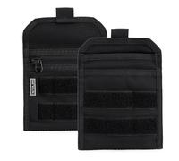 TACTICAL GEEK EXT3 EDC Pochette, Organisateur Léger avec Fermeture éclair YKK, Sac en Nylon 500D avec Poche Indépendante pour Outils Utilitaires Quotidiens Polyvalents et Petits équipements, Noir