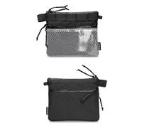 TACTICAL_GEEK Petite pochette de rangement A15 EDC, organisation en nylon imperméable, pochette de transport utilitaire multifonctionnelle, pochette en maille semi-transparente pour ranger les outils,