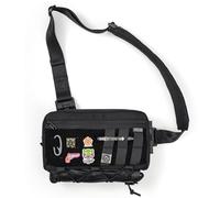 TACTICAL_GEEK Sac tactique léger Cache L3C EDC, différentes façons de le porter, discret, sangle ambidextre pour voyage, randonnée (1000D-Noir)