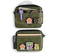 TACTICAL_GEEK Storage A3 EDC Mini Pochette, Petite Poche Organisateur D'outils, Poche Molle pour Homme Usage Quotidien, Porte-Monnaie en Nylon, Sac Compact Multi-Usage, Vert