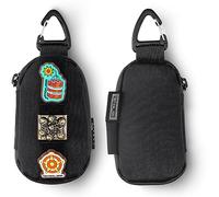 TACTICAL GEEK Storage A7 EDC Porte-Clés Molle Pouch, Portefeuille Nylon 500D Étanche Éclair YKK pour Étui à Clés de Voiture, Pochette Tactique avec Zone de Patch pour Le Transport Quotidien, Noir
