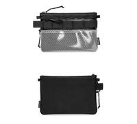 TACTICAL_GEEK Storage EDC Petit sac de rangement en nylon imperméable, sac de transport utilitaire multifonctionnel, sac en maille semi-transparente pour le rangement, A16 transparent, Sac de