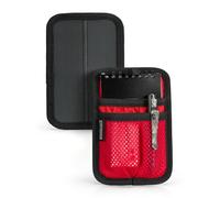 TACTICAL GEEK TCM4 Mini EDC Organisateur Tableau, Accessoires De Sac À Dos avec Panneau Arrière À Crochet Lisse, Panneau D'insertion De Sac Admin avec Poche Ouverte & Poche en Filet, Rouge