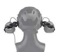 Tactical Helmet Arc Rail Adapter Accessories, Multiple Angle Rotation, Compatible with COMTAC 3 Headsets OPS Core Arc(Black)