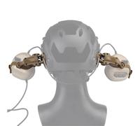 Tactical Helmet Arc Rail Adapter Accessories, Multiple Angle Rotation, Compatible with COMTAC 3 Headsets OPS Core Arc(Brown)