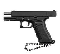Tactical Mini Pistolet Porte-clés 1: 3 Métal avec pièces mobiles Modèle de pistolet réaliste Collection Pendentif Sac Charm pour Hommes Armée Fan Boyfriend Cadeau