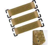 Tactical Patches Conseil tactique Patchs Accrocheur 3 pièces,Patchs Tactiques Molle, tactique Molle crochet et boucle pour les insignes et les insignes sac à dos en plein air gilet tactique, brun