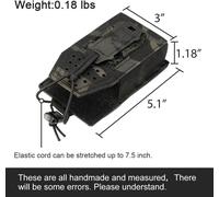 Tactical Radio Case Universal Molle Radio Pouch for UV-5R BF-F8HP Walkie Talkie Holder Adjustable Charger Storage Pouch,Multi-camo Black,Radio Case