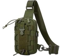 Tactical Shoulder Bag, Multiple Tactical Pouch, Waterproof Shoulder Bag, Multifunctional Waterproof Chest Bag, Adjustable for Outdoor Sports, Climbing, Camping