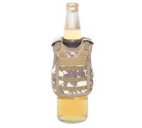 Tacticals Bouteille gilet | Mini gilet réglable pour boissons | Bouteille d'isolation thermique pour canettes ou bouteilles de 340,2 à 473,6 g