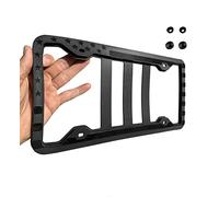 Tactilian Support de Plaque d'immatriculation en Silicone avec Motif Drapeau américain en Relief étoiles et Rayures Drapeau USA Brillant sur Mat pour Voiture, Camion et SUV
