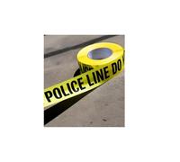 Taction Ruban d'avertissement « Police Line Do Not Cross », 7,6 cm x 300,4 m, jaune et noir
