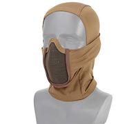 Tactique Airsoft Paintball Visage Complet Masque en Acier Masque Polyester Balaclava Chasse CS Masque Vélo Protection Casque Doublure Casque