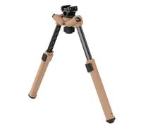 Tactique Bipied de Chasse, Support Bipod de Tir Réglable en Hauteur, Repose-Bâton Pivotant en Aluminium Léger et Pliable pour Activités en Plein Air