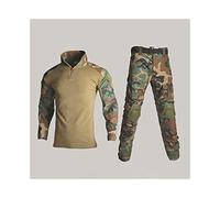 Tactique de camouflage costume vêtements Uniforme militaire Les hommes de l'Armée Vêtements Airsoft militaire Combat Shirt + Cargo Pantalons Genouillères Waistcoat ( Color : TREE GREEN , Size : 3XL. )