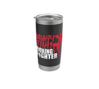 Tactique et technique de boxe Muay Thai Gobelet isotherme en acier inoxydable double paroi