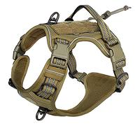 Tactique Harnais Chien Anti Traction Réglable Facile à Mettre pour Moyen Grand Chien, Gilet Réfléchissant, Matériel Militaire