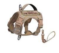Tactique Militaire avec Poignée De Commande Harnais Et Laisse en Nylon Réglables pour Petit Chien Ensemble Harnais De Chasse D'entraînement De Camping pour Chien en Plein Air Harnais Tactique Mil