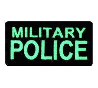 Tactique Militaire Police Brodé Fastener à Crochet et Boucle Brille dans le noir Patch