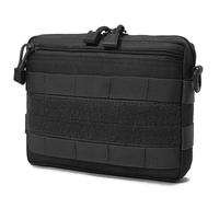 Tactique Molle Pouch Militaire Port Quotidien Gear Tool Pack Outdoor Urgence Sac Médical pour Gilet Sac à Dos Chasse Accessoire Sac (Black)