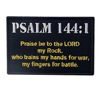 Tactique Psalm 144:1 BNW Combat Morale Brodé Crochet et boucle d'attache Patch