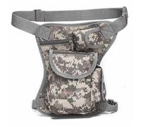 Tactique Sacoche de Jambe Moto, Sac Banane Pochette Cuisse Multifontion avec Ceinture Réglable pour Cyclisme Course Randonnée Pêche Trekking-Desert
