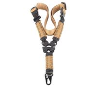 Tactique Sangle pour Armes à feu 3 Points Ceinture élastique Airsoft Rifles Strapping Belt Militaries Hunting Part Three-Point Guns Strap (Tan)